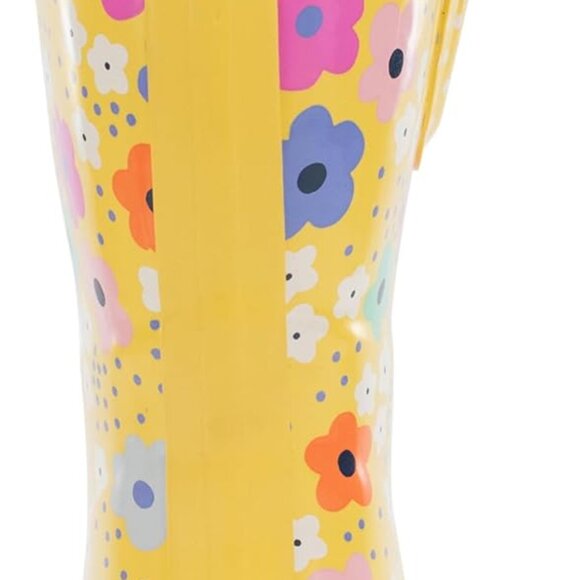 Women's Waterproof Rubber Mid Rain Boots Calf High Supportive Comfort Plus - Picture 3 of 5